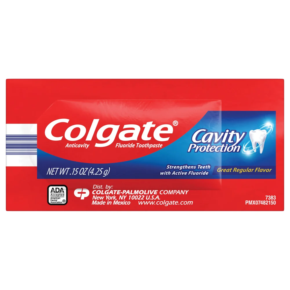 Colgate Cavity Protection Toothpaste, Sachet, 0.15 Oz.