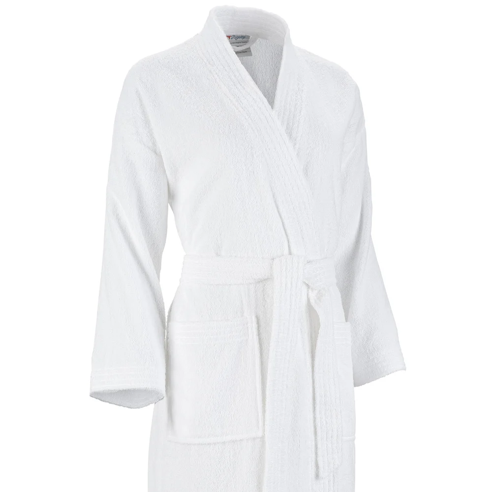Registry Kimono Robe, 100% Cotton Terry, One Size, White