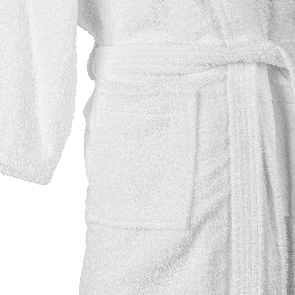 Registry Shawl Collar Robe, 100% Cotton, One Size, White thumbnail 3