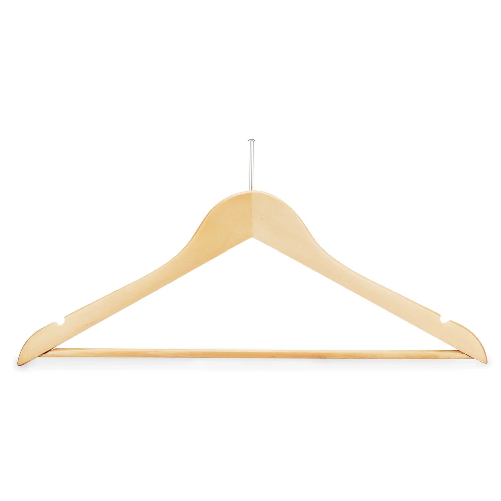 Registry Ball Top Men's Hanger, 17.5" W x 0.5" D, Natural