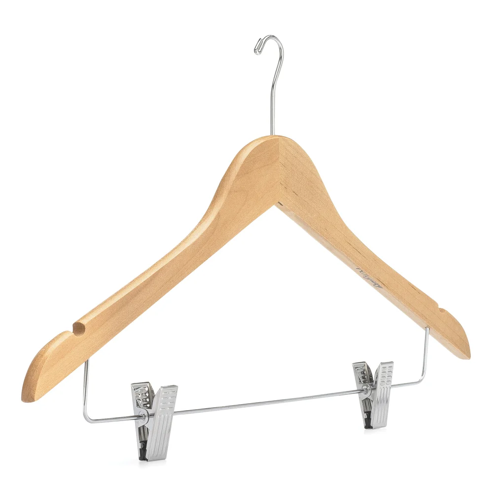 Registry Small Hook Women's Wood Hanger, 17.5" W x 0.5" D, Natural thumbnail 2