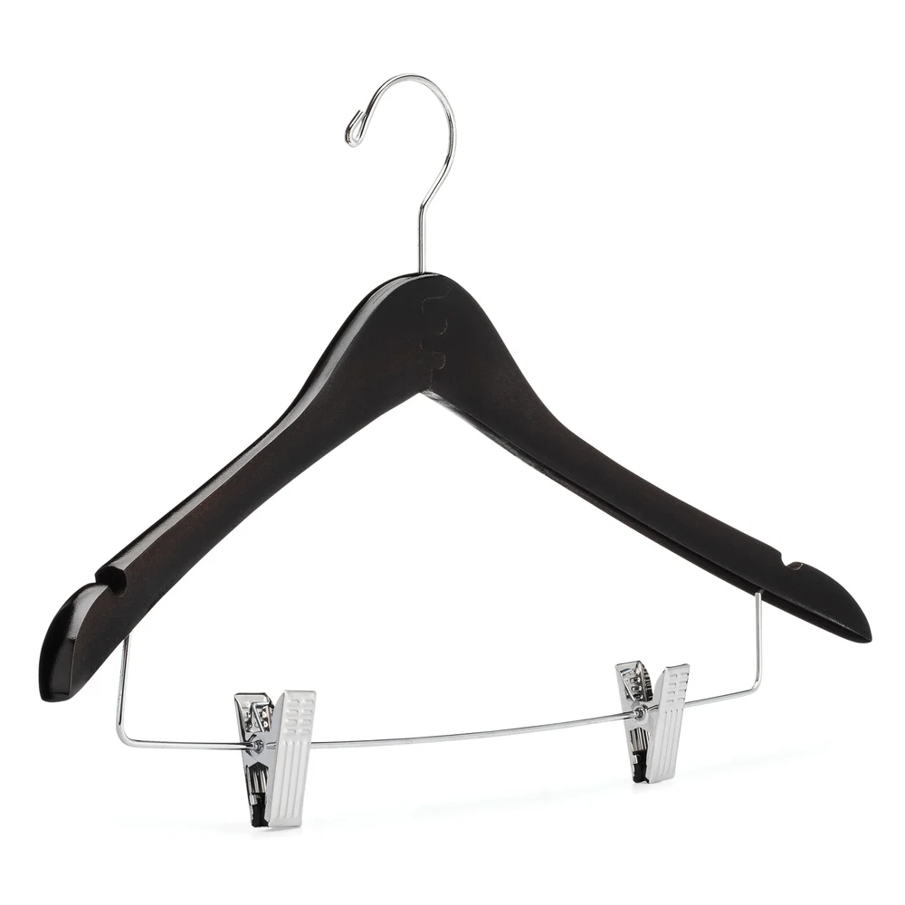 Registry Open Hook Women's Hanger, 17" W x 0.5" D, Espresso thumbnail 2