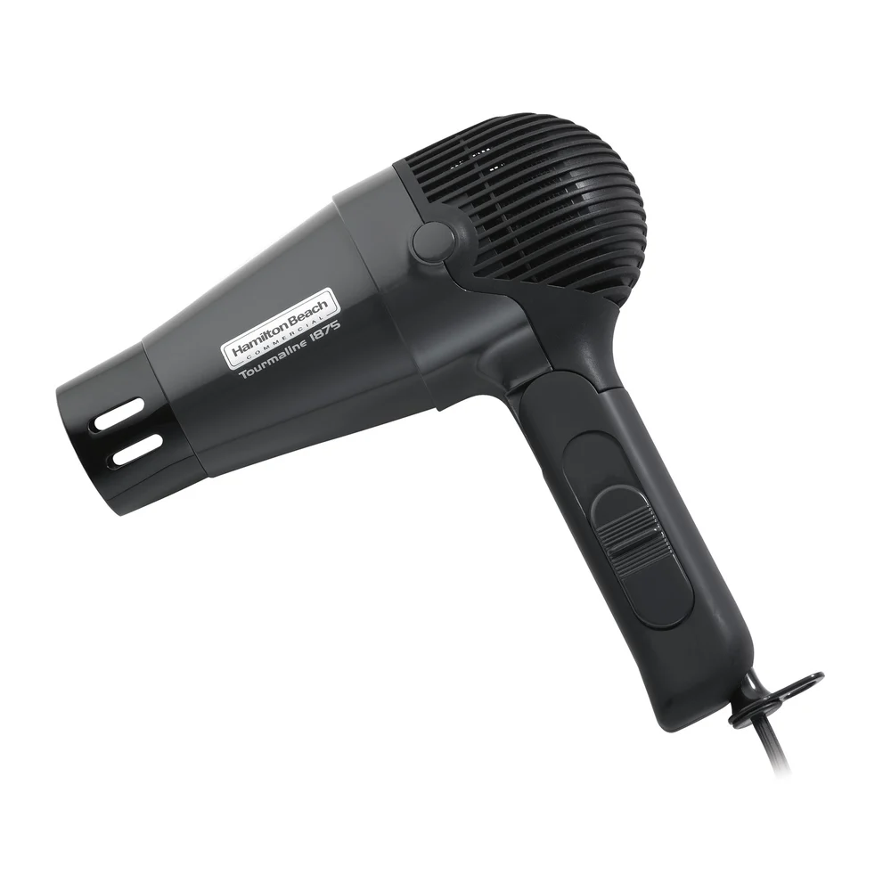 Hamilton Beach Hand held Hair Dryer, Foldable, Retractable Cord,1875 W, Black