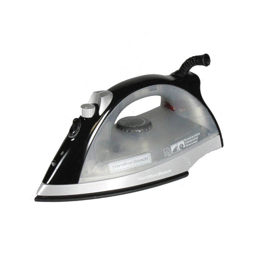 Hamilton Beach Commercial Steam Iron, Swivel Cord, Black
