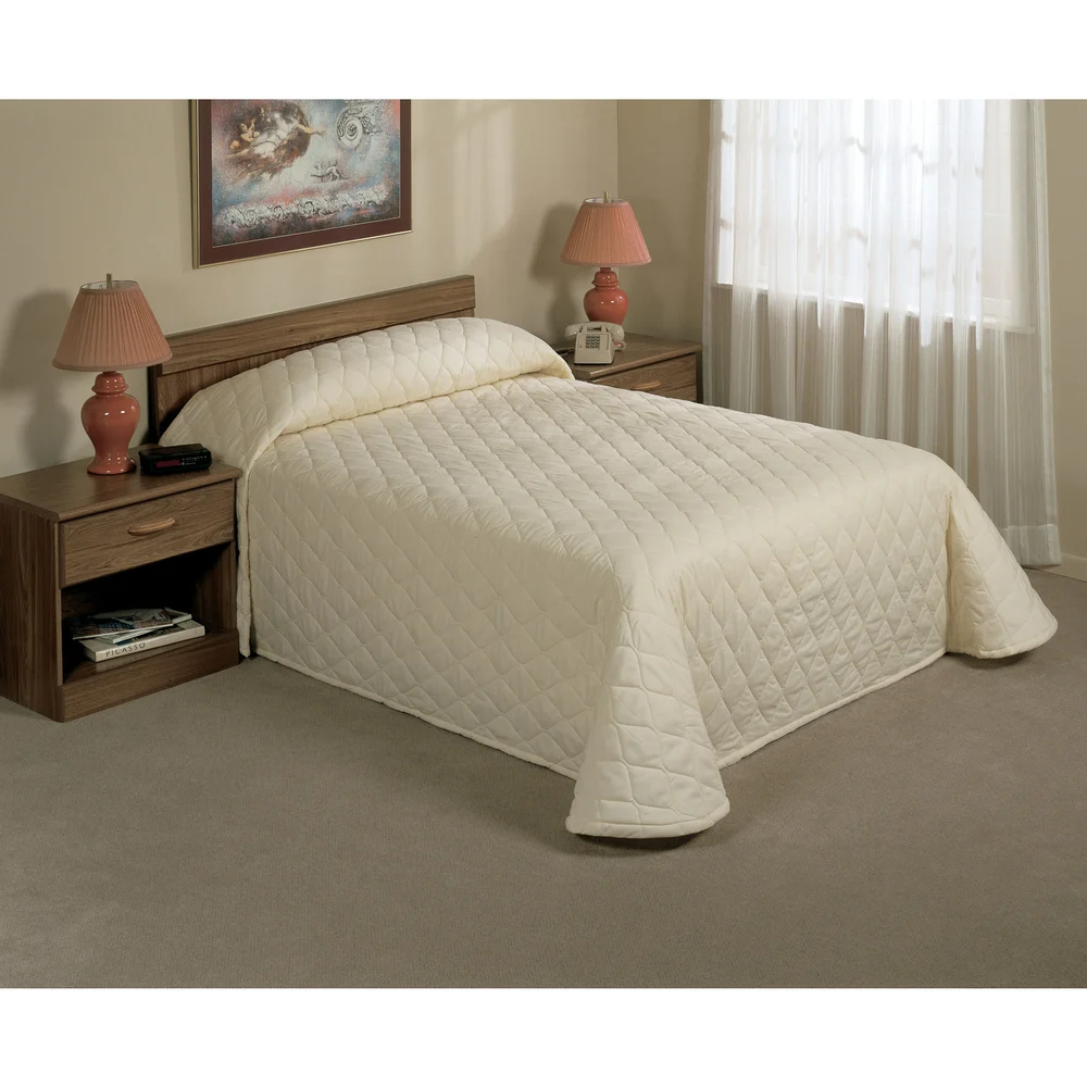 WestPoint Hospitality Main Bedspread, Bone, Twin