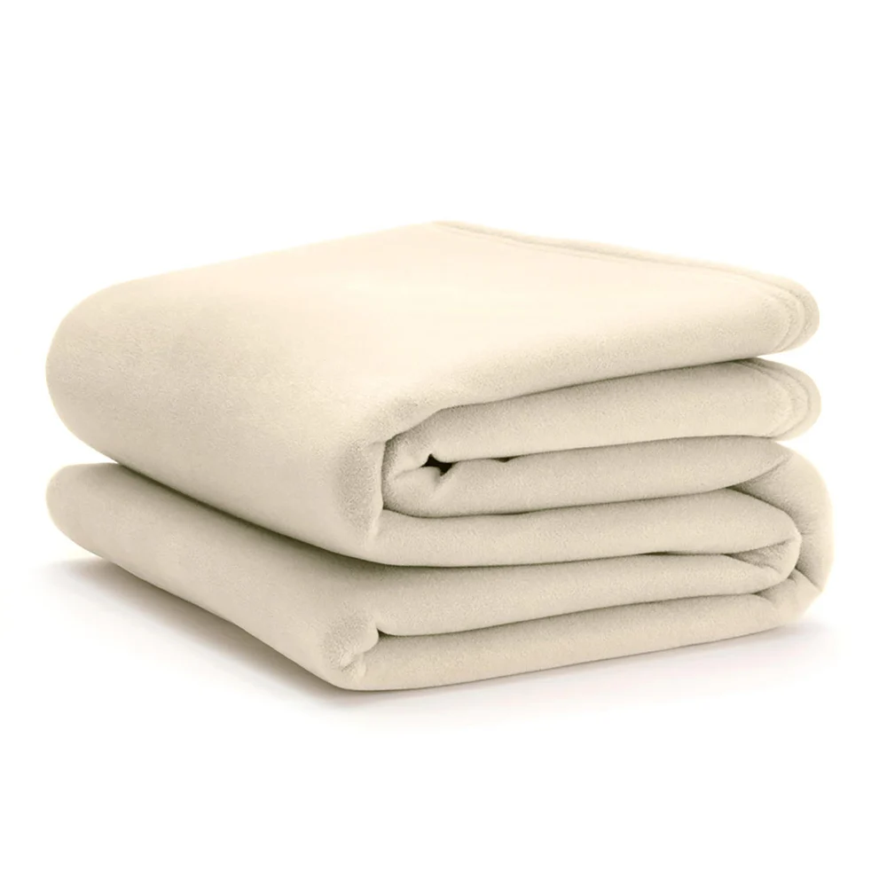 WestPoint Hospitality Martex Vellux Blanket, Ivory, Queen