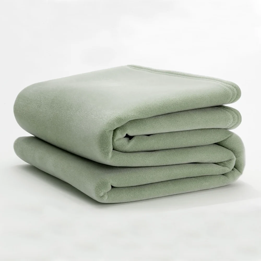 WestPoint Hospitality Martex Vellux Blanket, Pale Jade, Twin