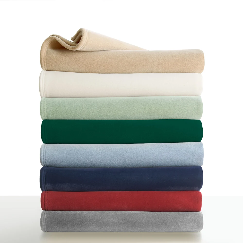 WestPoint Hospitality Martex Vellux Blanket, Tan, Twin thumbnail 2