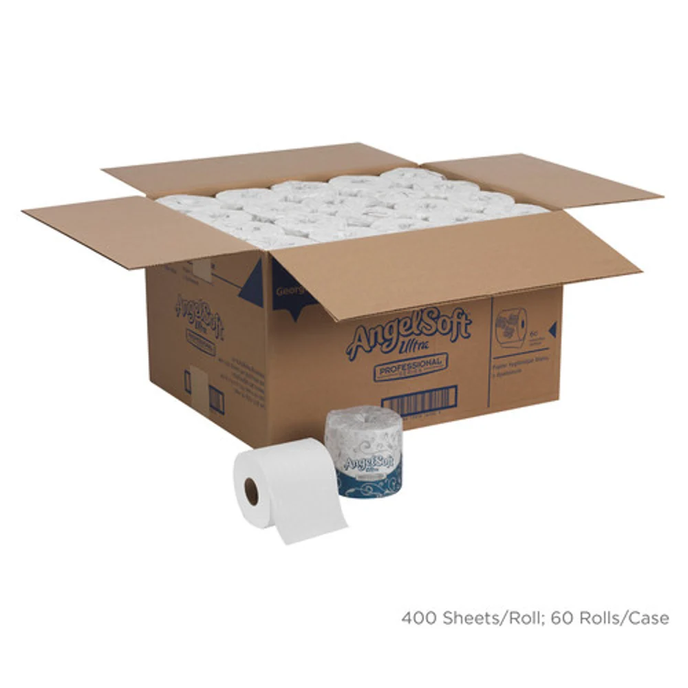 Georgia-Pacific Angel Soft Ultra Professional Series, 2-Ply Embossed Bath Tissue, 400 Sheets per Roll, 60/Case thumbnail 4