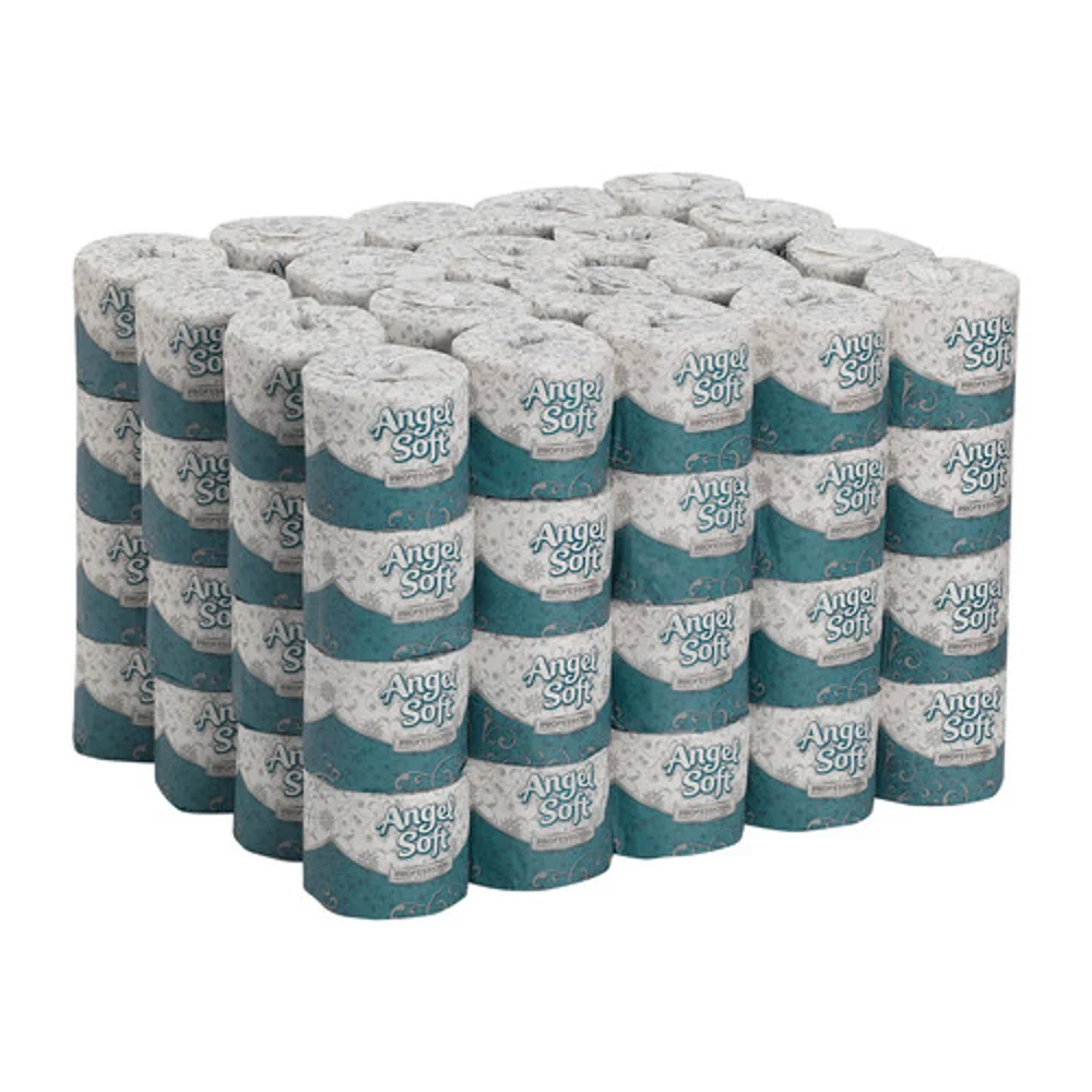 Georgia-Pacific Angel Soft Professional Series® Premium 2-Ply Embossed Recycled Fiber Bath Tissue By GP Pro, 450 Sheets per Roll, 80/Case thumbnail 3