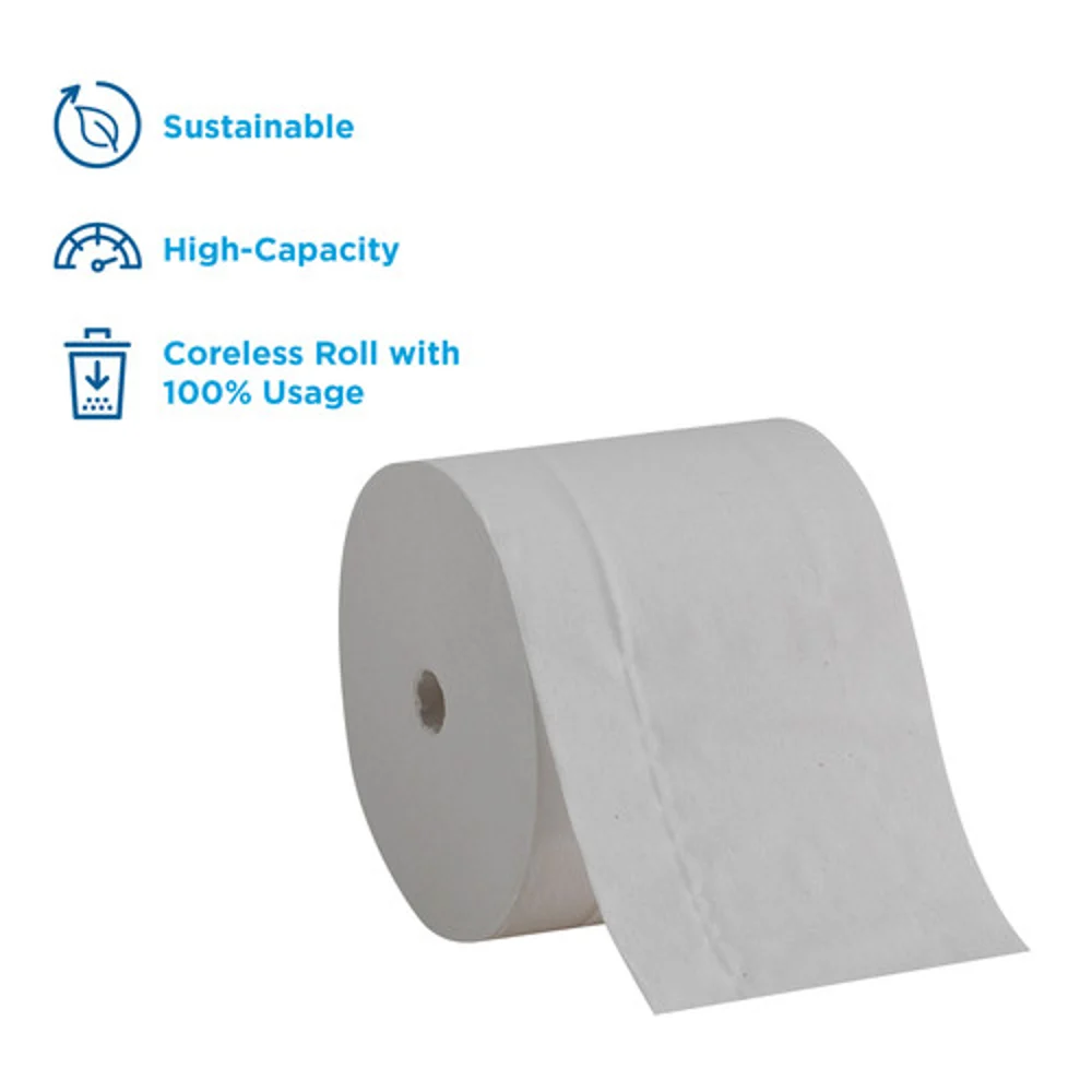 Compact® Coreless 2-Ply Recycled Toilet Paper By GP Pro, 36 Rolls Per Package