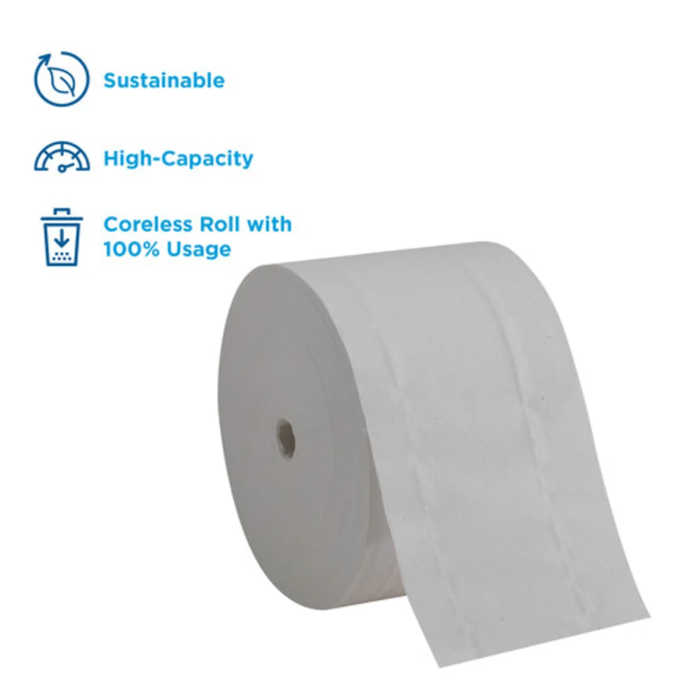 Compact® Coreless 2-Ply Recycled Toilet Paper By GP Pro, 18 Rolls Per Package