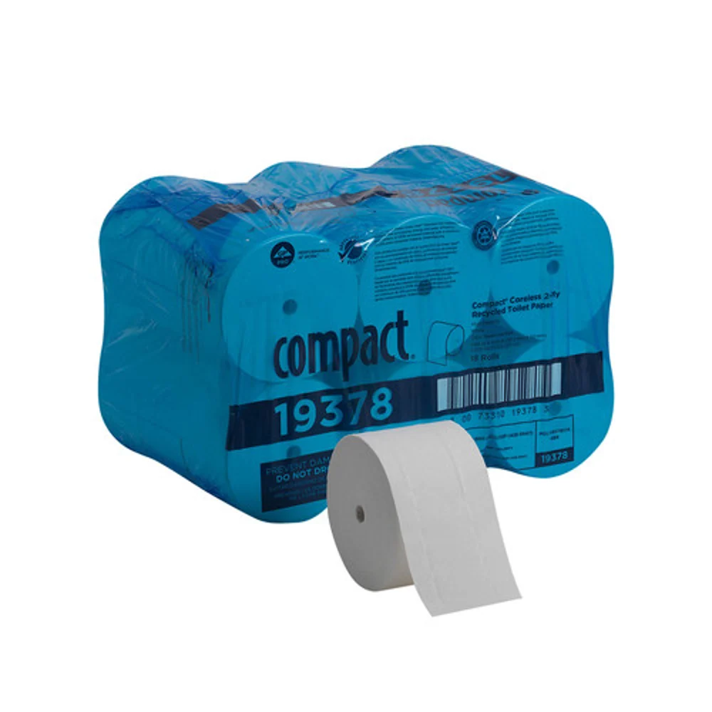 Compact® Coreless 2-Ply Recycled Toilet Paper By GP Pro, 18 Rolls Per Package thumbnail 4