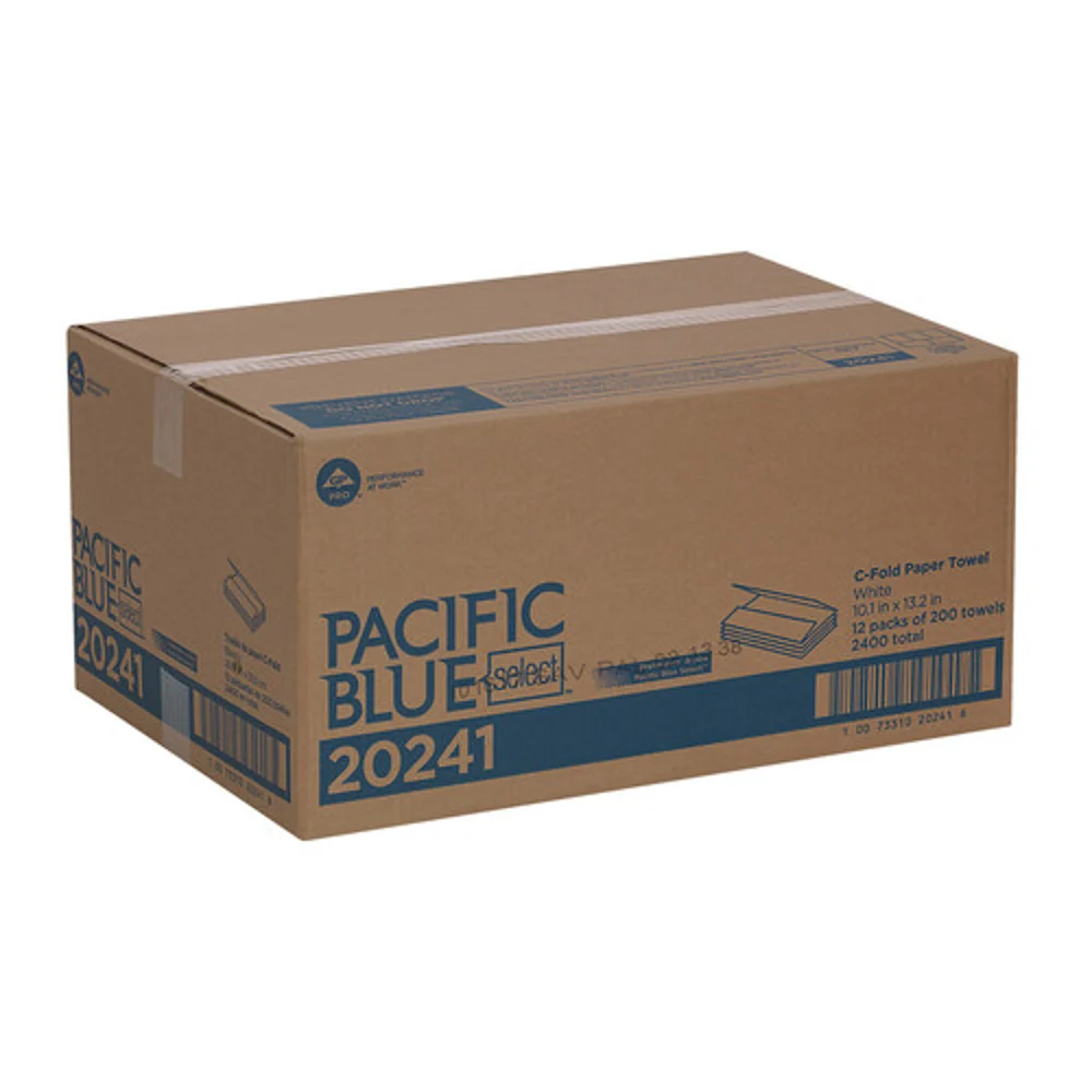 Pacific Blue Select™ C-Fold Paper Towels, White, 2,400 Towels Per Case thumbnail 4