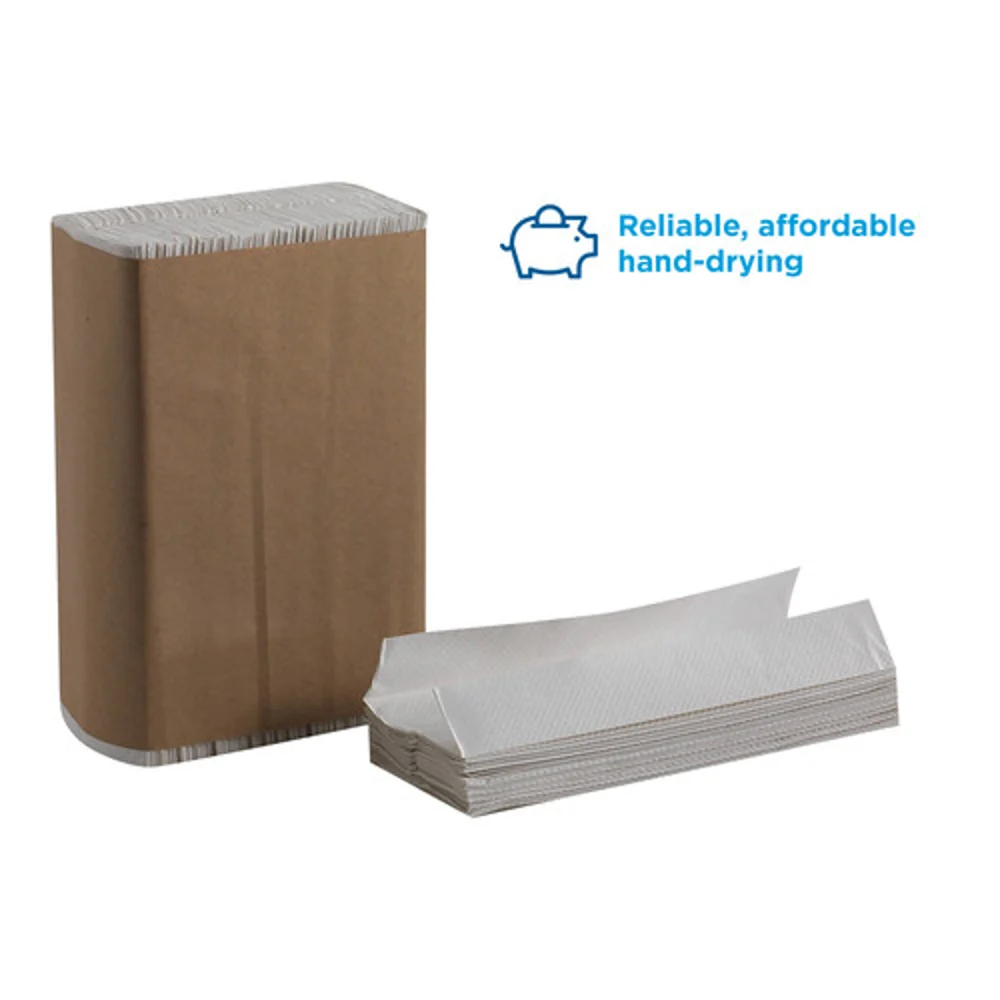 Pacific Blue Basic™ C-Fold Paper Towels By GP Pro, White, 2,400 Towels Per Case