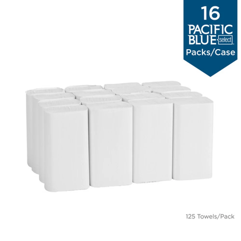 Georgia-Pacific Pacific Blue Select™ Multifold Premium 2-Ply Paper Towels By GP Pro, White, 2,000 Towels Per Case thumbnail 2