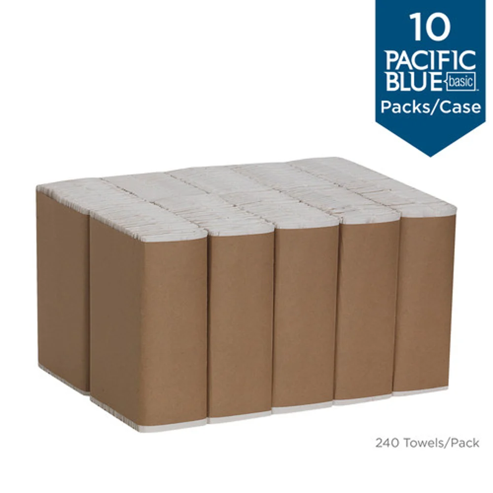 Pacific Blue Basic™ C-Fold Recycled Paper Towel By GP Pro, 2,400 Towels Per Case thumbnail 2
