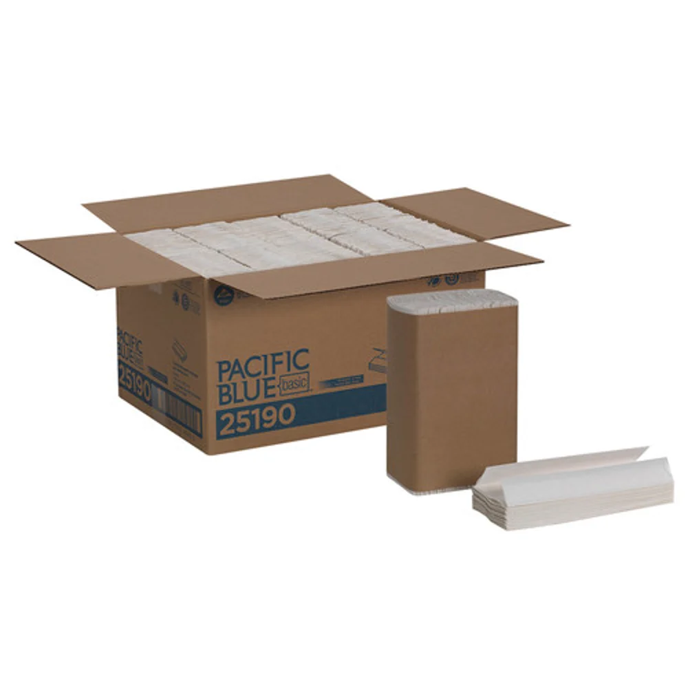Pacific Blue Basic™ C-Fold Recycled Paper Towel By GP Pro, 2,400 Towels Per Case thumbnail 3