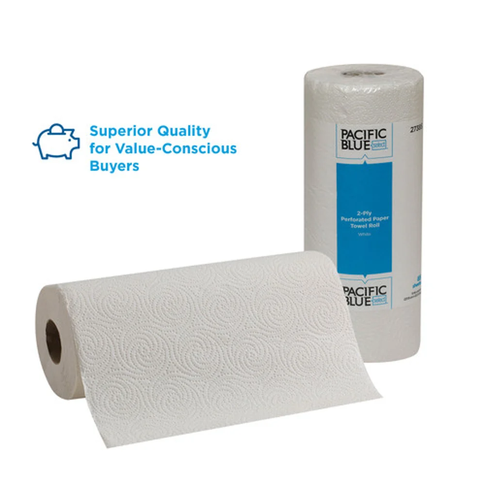 Georgia-Pacific Pacific Blue Select™ 2-Ply Perforated Paper Towel Roll, White, 30 Rolls/Case