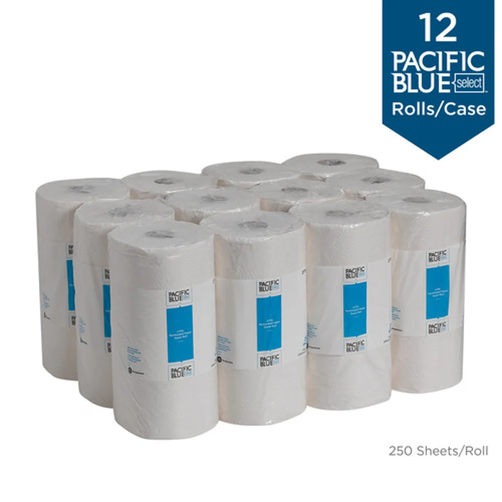 Pacific Blue Select™ 2-Ply Perforated Paper Towel Roll By GP Pro, White, 12 Rolls Per Case thumbnail 3