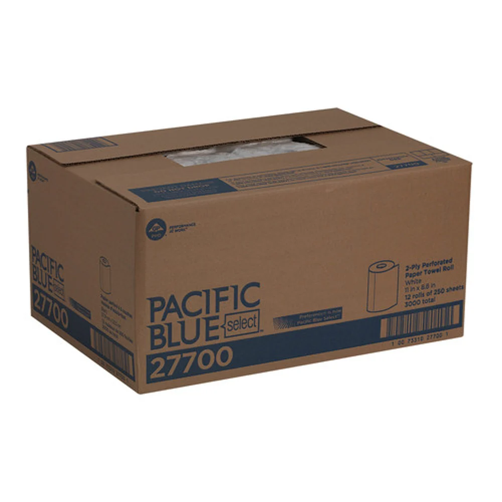 Pacific Blue Select™ 2-Ply Perforated Paper Towel Roll By GP Pro, White, 12 Rolls Per Case thumbnail 4