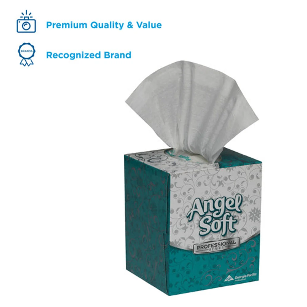Angel Soft Professional Series® 2-Ply Facial Tissue By GP Pro, Cube Box, 36 Boxes Per Case