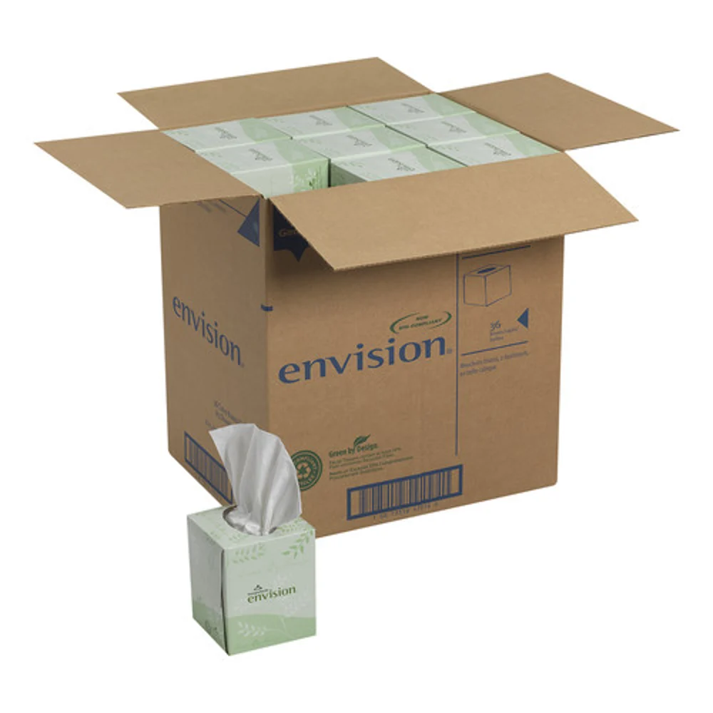 Pacific Blue Basic™ 2-Ply Facial Tissue Cube By GP Pro, 36 Boxes Per Case thumbnail 4