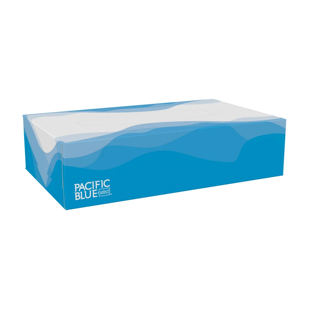 Pacific Blue Select™ 2-Ply Facial Tissue By GP Pro, Flat Box, 30 Boxes Per Case thumbnail 2