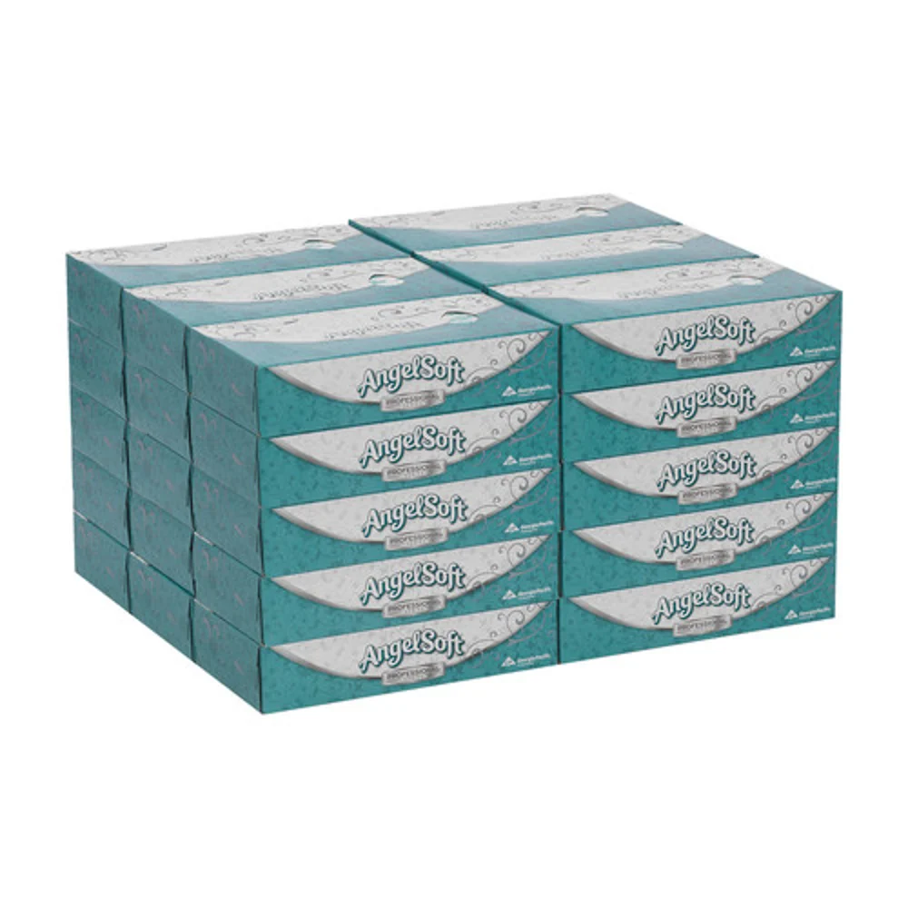 Angel Soft Professional Series® Premium 2-Ply Facial Tissue, Flat Box, 30 Boxes Per Case thumbnail 2