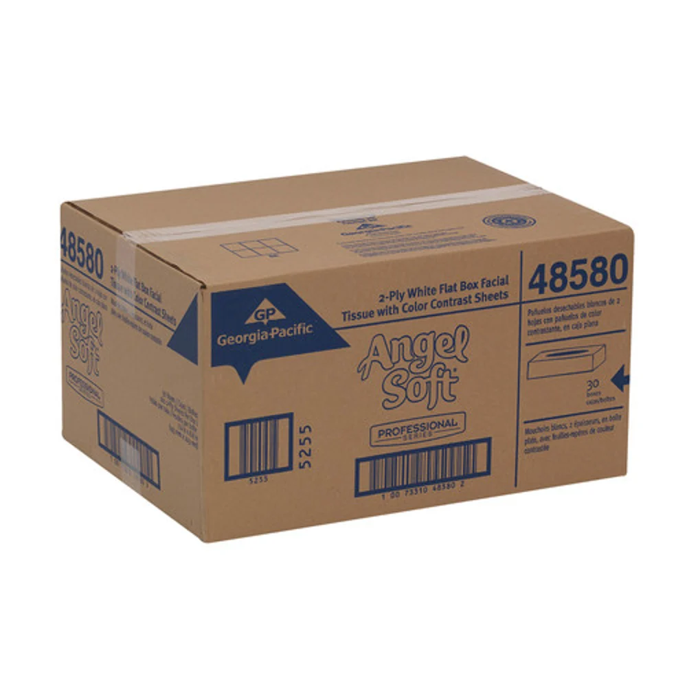 Angel Soft Professional Series® Premium 2-Ply Facial Tissue, Flat Box, 30 Boxes Per Case thumbnail 4