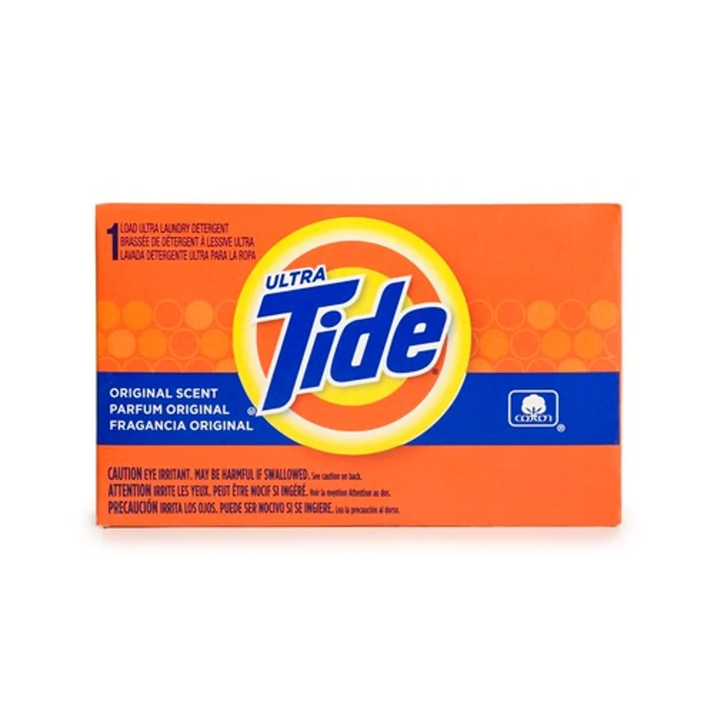 Tide Ultra Powdered Laundry Detergent for Coin Vend,1-Load, 156/Case