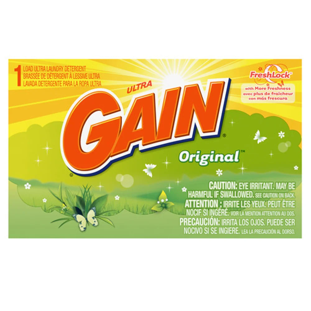 Gain Powder Co-Op Detergent, Single Use Box