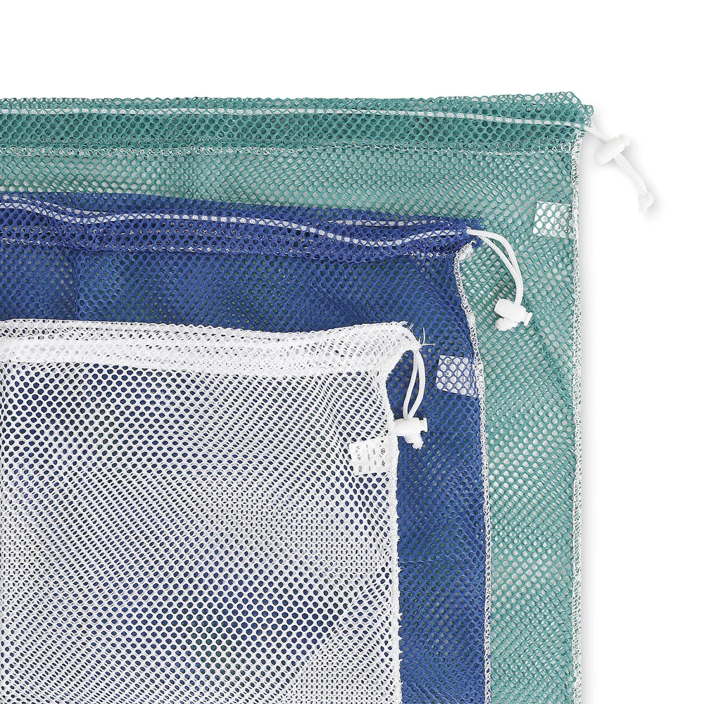 Registry Polyester Net Laundry Bag, Drawstring Closure, 24" W x 36" L, White thumbnail 3