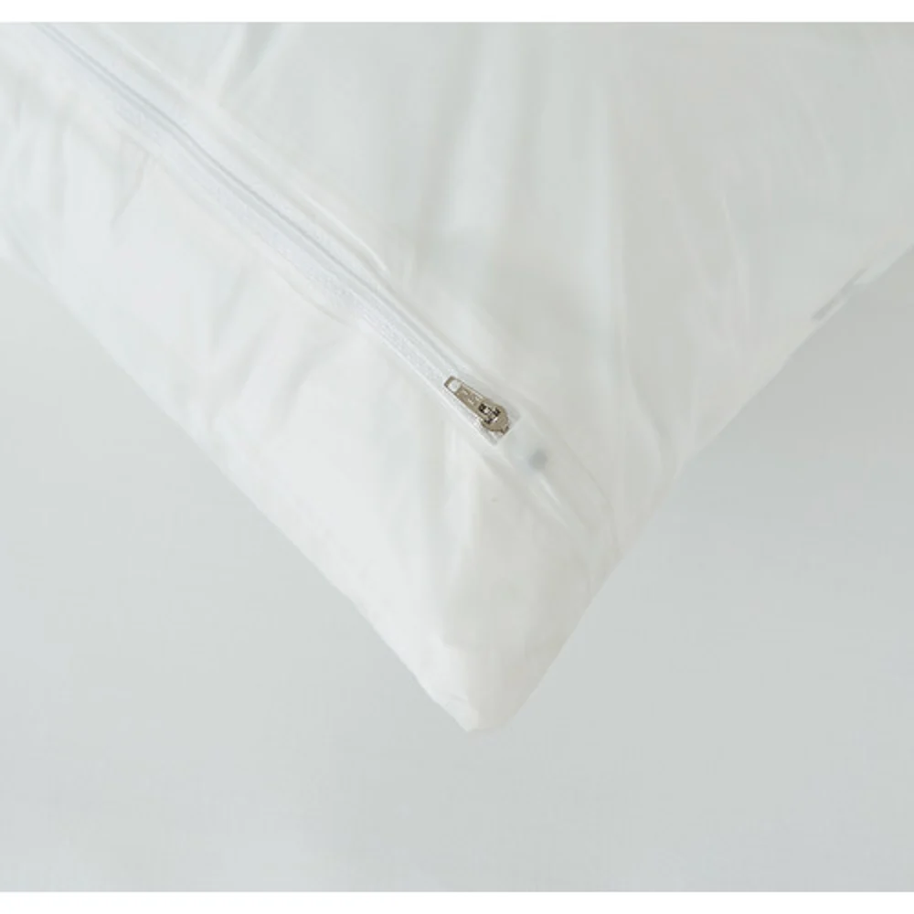 Registry Zippered 6-Gauge Vinyl  Pillow Cover, Standard, 21" x 27", White thumbnail 2