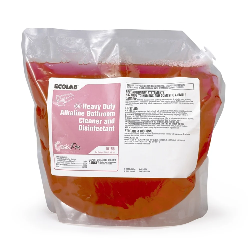 Ecolab Oasis Pro 66 Heavy Duty Bathroom Cleaner, 2 L