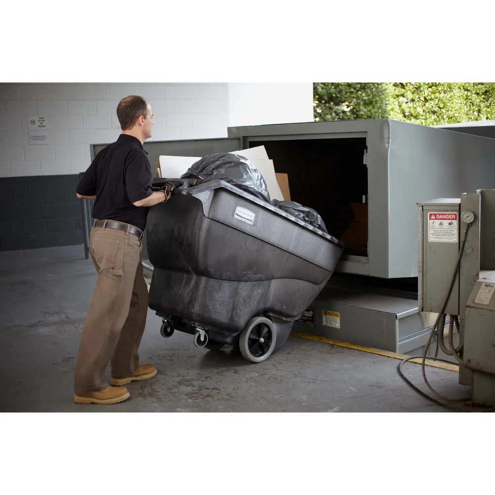 Rubbermaid Commercial Products Tilt Truck, Black, 400 Lb. Capacity thumbnail 3