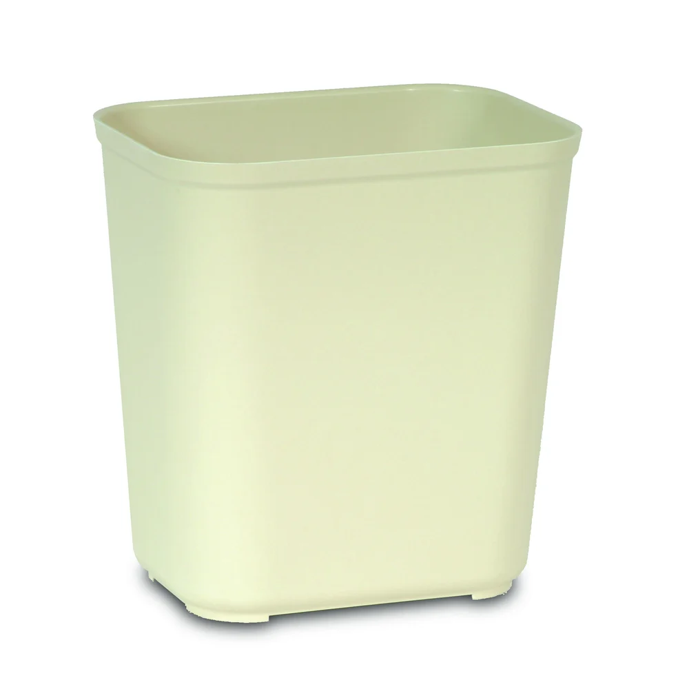 Rubbermaid Commercial Products Wastebasket, 28 Qt., Beige