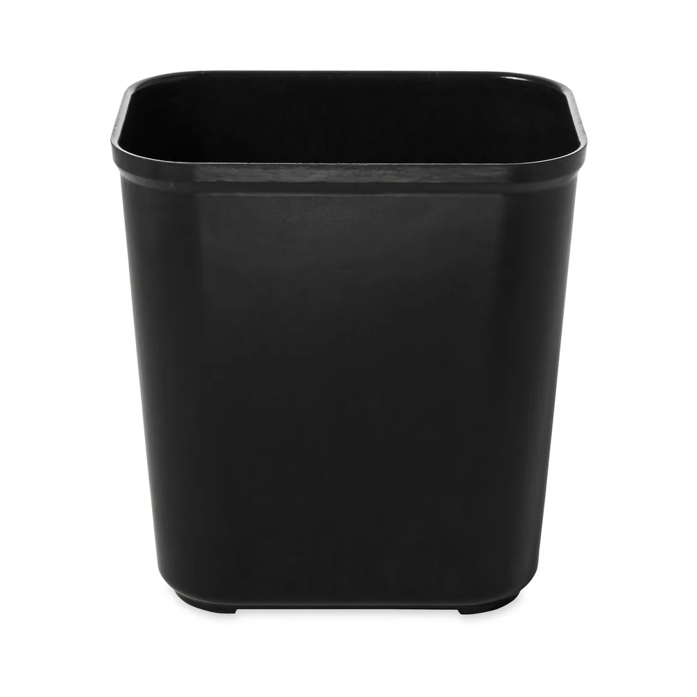 Rubbermaid Rectangular Fire-Safe Wastebasket, 28 Qt., Black thumbnail 2