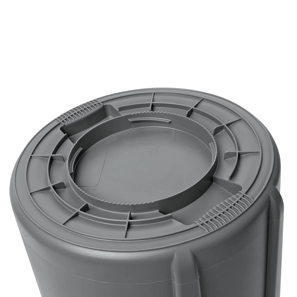 Rubbermaid Commercial Products BRUTE Vented Waste Container, 44 Gal., Gray thumbnail 4
