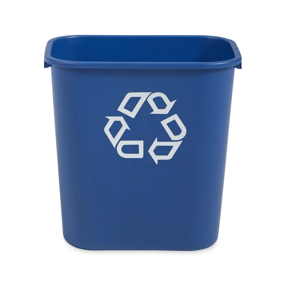 Rubbermaid Commercial Products Recycling Wastebasket, 7 Gal., Blue thumbnail 2
