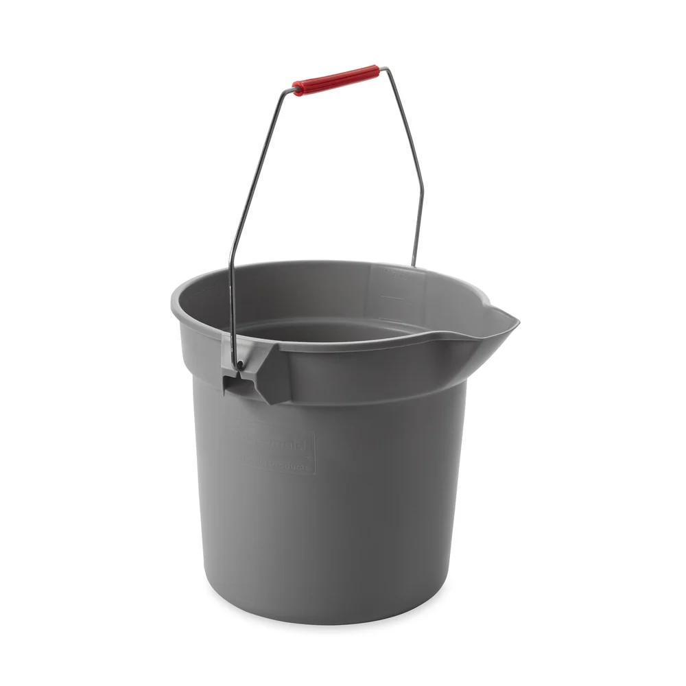 Rubbermaid Commercial Products BRUTE Bucket, 10 Qt., Gray