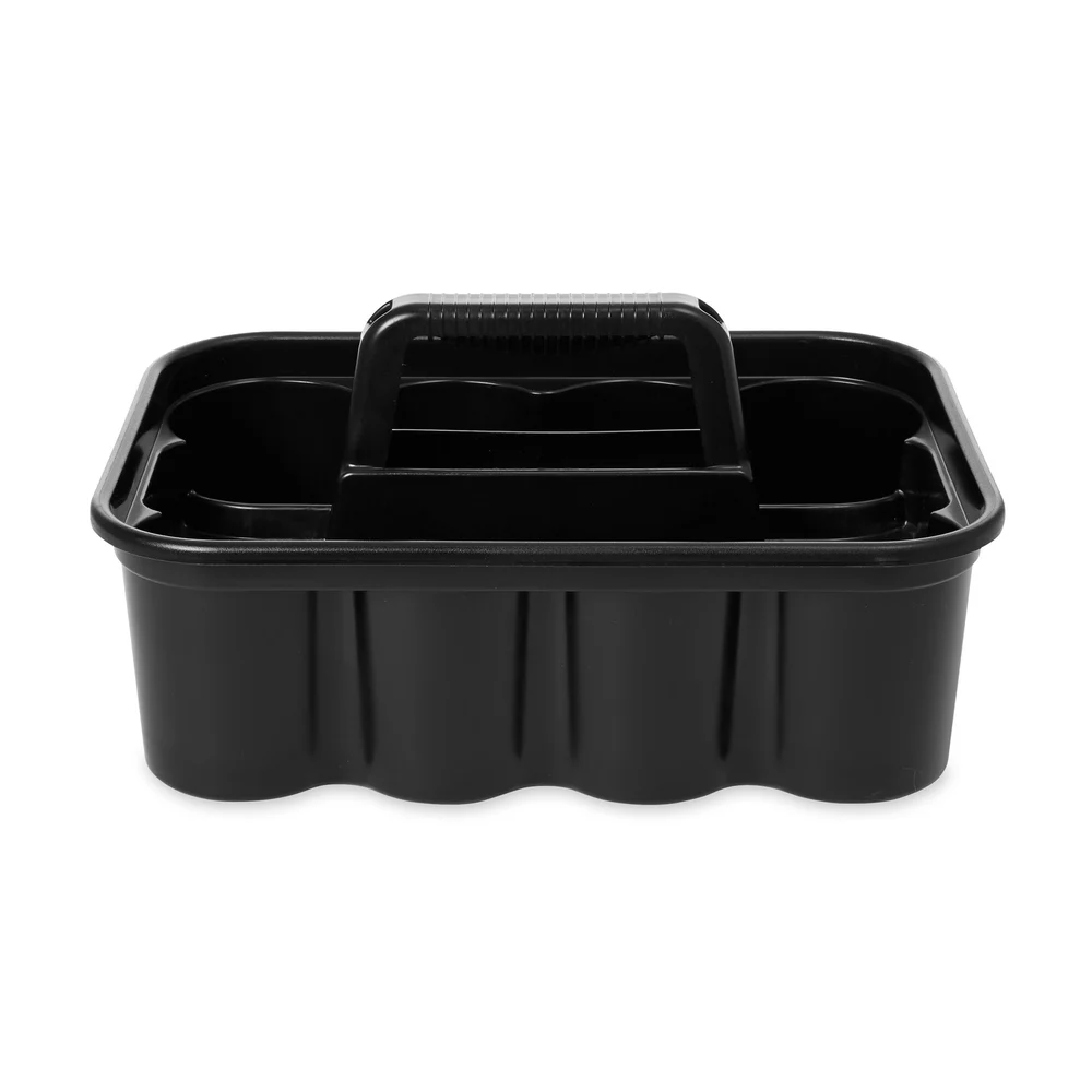 Rubbermaid Commercial Products Deluxe Plastic Carry Caddy, Black