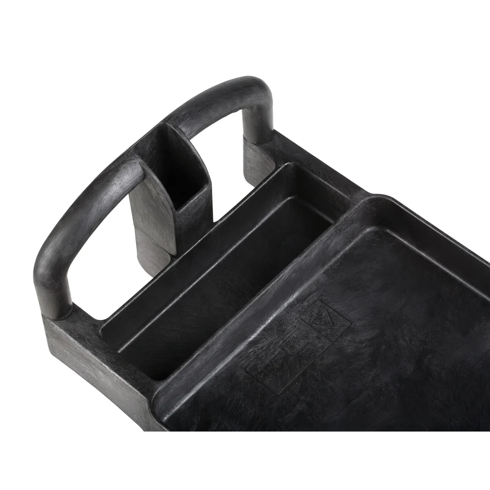 Rubbermaid Commercial Products Utility Cart, 500 Lb. Capacity, Square Handle, Black thumbnail 4