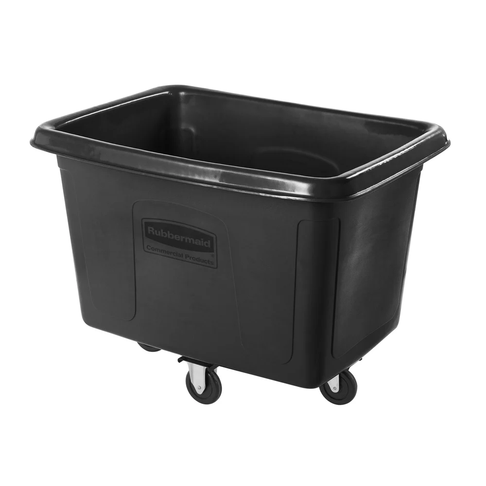 Rubbermaid Commercial Products Poly Truck, 11.3 Bu., Black thumbnail 2