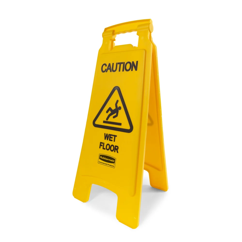Rubbermaid Commercial Products Four-Language Wet Floor Caution Sign, 25" thumbnail 2