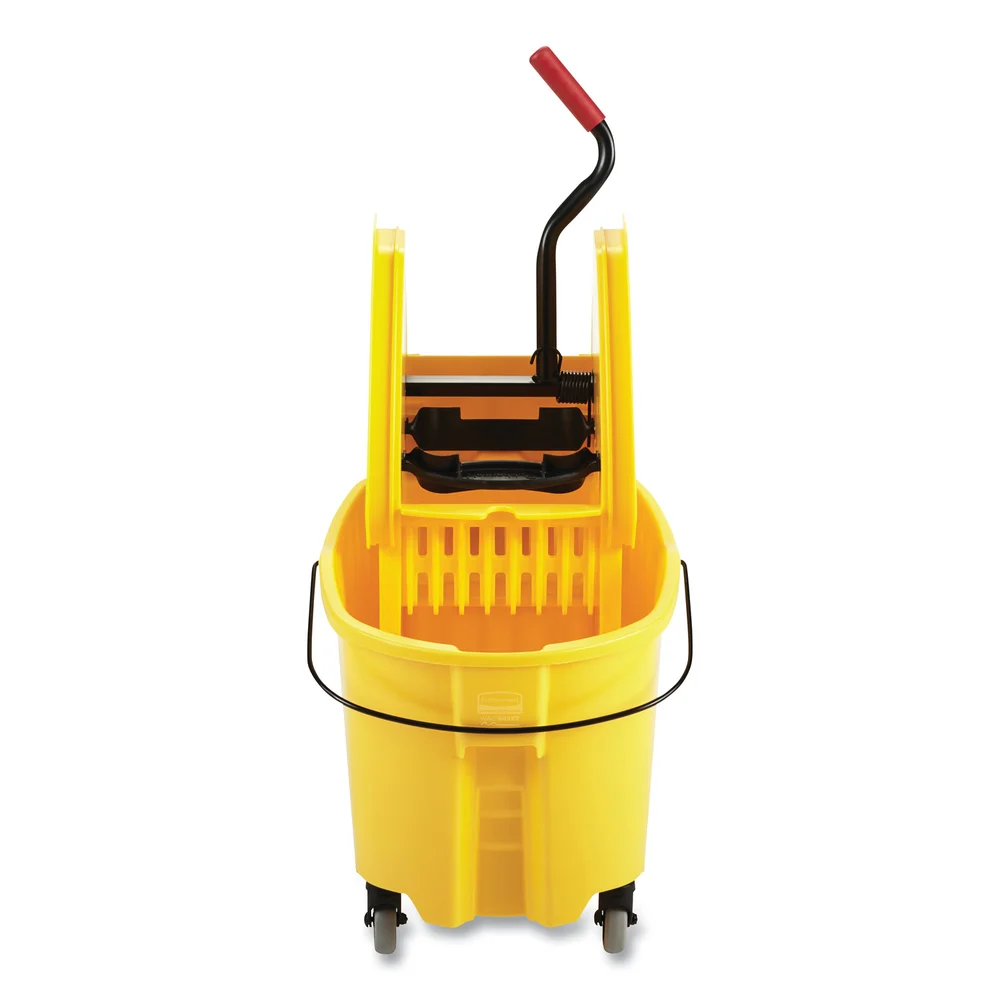 Rubbermaid Commercial Products WaveBrake 35-Quart Bucket and Wringer Combo, Yellow thumbnail 2