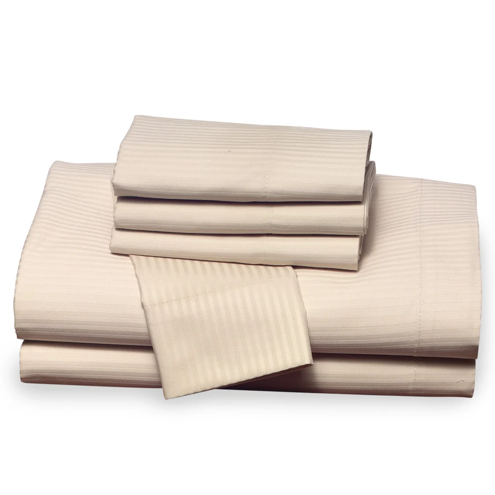 1888 Mills Magnificence 310 Thread Count Tone-on-Tone 60% Pima Cotton/40% Polyester Flat Sheet, Linen, King thumbnail 2