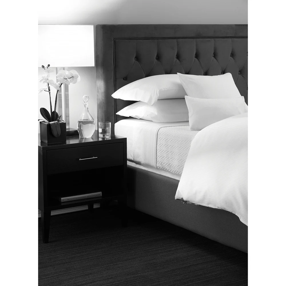 Elite Since 1888 Magnificence 310 Thread Count Tone on Tone 60% Pima Cotton/40% Polyester Pillowcase, White, Standard thumbnail 2