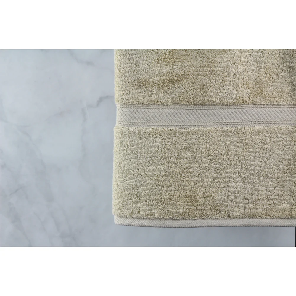 1888 Mills Magnificence  Dobby Border Bath Towel, 27" L x 54" W, 16 lb/dz Linen thumbnail 4