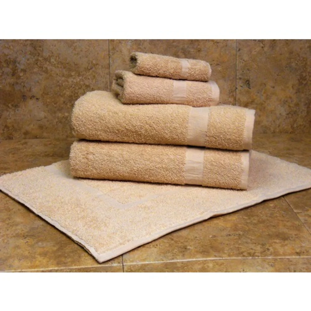 1888 Mills Dependability Cam Border Bath Towel, 24" x 50", 10.5 lb/Dz  Beige